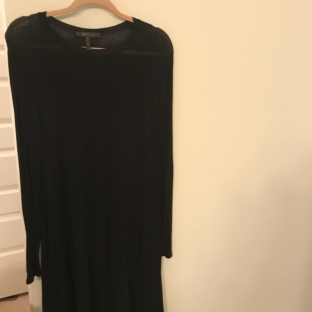 Bcbg black long sleeve dress S